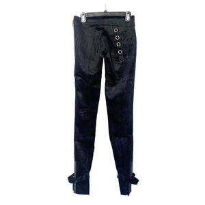 YAYA Black Corduroy Cuff Zipper Pants Trousers US-0 XS Retail $300